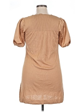 brown silk dress short Elodia main image 0