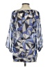 Banana Republic 100% Polyester Blue 3/4 Sleeve Blouse Size S - photo 2
