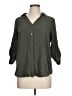 Assorted Brands 100% Rayon Solid Green 3/4 Sleeve Button-Down Shirt Size L (estimated) - photo 1