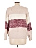 BLOOMCHIC 100% Acrylic Color Block Burgundy Pullover Sweater Size 12 - photo 2