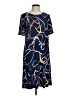 Rafaella Print Blue Casual Dress Size M - photo 1