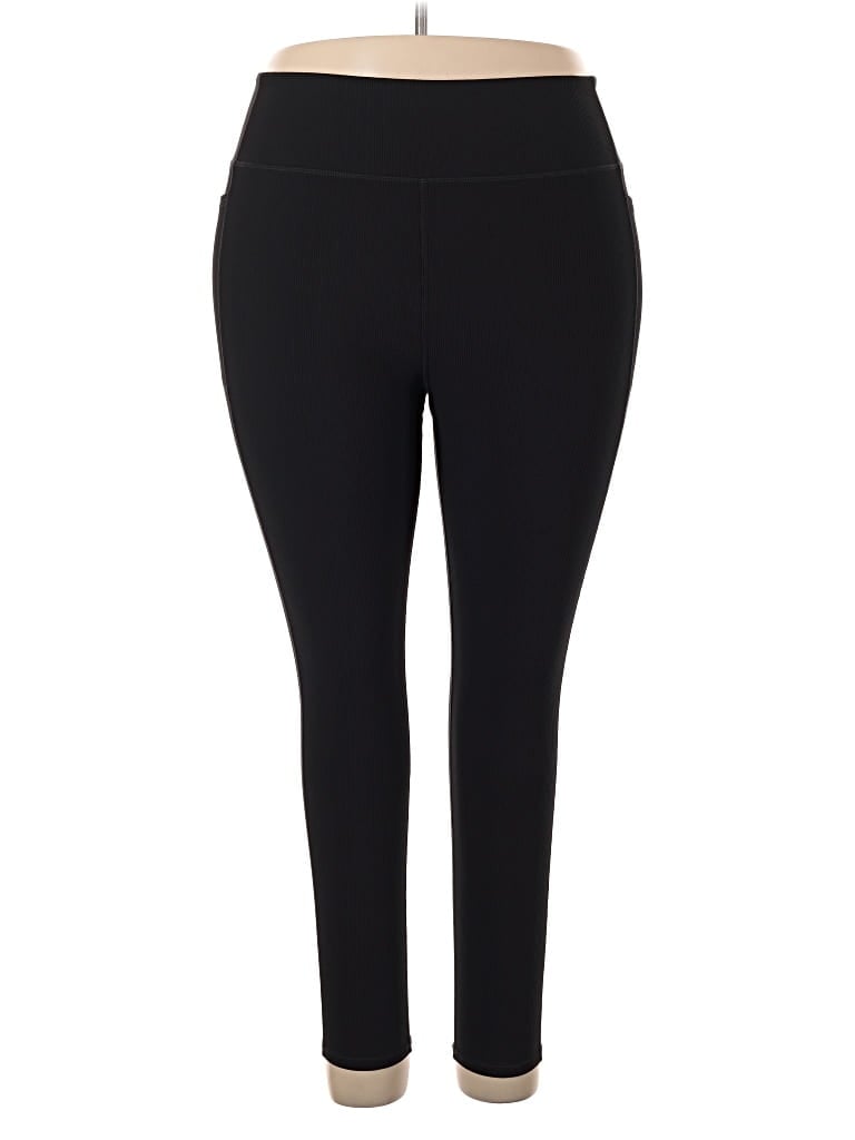 Pre-owned Skechers Active Pants In Black