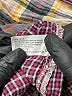 Merona 100% Cotton Plaid Tan Long Sleeve Button-Down Shirt Size XL - photo 8