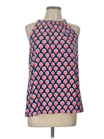 Kaari Blue Sleeveless Blouse (view 1)