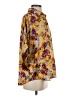 Emily Wonder 100% Polyester Floral Yellow 3/4 Sleeve Blouse Size S - photo 4