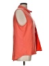 Calvin Klein 100% Polyester Orange Sleeveless Blouse Size L (estimated) - photo 4