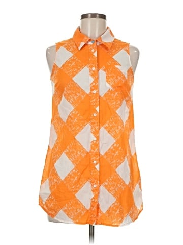 Boden Sleeveless Button-Down Shirt (view 1)