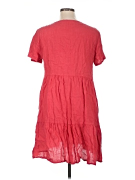 knee length dresses for ladies Francesca Bettini Women's Cowl Neck Tropical Print Linen Maxi Dress Multi / L