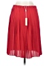 Max Studio 100% Polyester Solid Red Casual Skirt Size S - photo 2