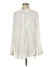 Lulus Solid Ivory Long Sleeve Button-Down Shirt Size M - photo 1