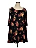 Mudd Floral Black Casual Dress Size XL - photo 1