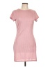Chicwish Solid Pink Casual Dress Size L - photo 1