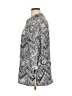 Saint Tropez West 100% Linen Paisley Silver 3/4 Sleeve Button-Down Shirt Size 1X - photo 5