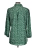 Unbranded Polka Dots Green 3/4 Sleeve Button-Down Shirt Size L - photo 2