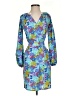 Presley Skye Print Blue Cocktail Dress Size XXS (estimated) - photo 1