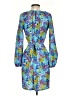 Presley Skye Print Blue Cocktail Dress Size XXS (estimated) - photo 2