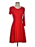 Express Solid Red Cocktail Dress Size S - photo 1