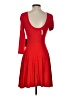 Express Solid Red Cocktail Dress Size S - photo 2