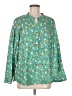 Emery Rose 100% Polyester Teal 3/4 Sleeve Blouse Size M - photo 1
