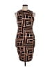 Unbranded Graphic Brown Cocktail Dress Size 0X - photo 1