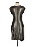 Papillon Blanc Metallic Silver Cocktail Dress Size M - photo 2