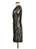 Papillon Blanc Metallic Silver Cocktail Dress Size M - photo 5