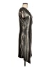 Papillon Blanc Metallic Silver Cocktail Dress Size M - photo 4