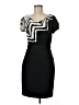 Max and Cleo Chevron-herringbone Black Cocktail Dress Size 8 - photo 1