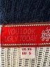 Ugly Christmas Sweater 100% Acrylic Fair Isle Graphic Hearts Blue Pullover Sweater Size XS - photo 7