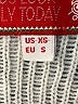 Ugly Christmas Sweater 100% Acrylic Fair Isle Graphic Hearts Blue Pullover Sweater Size XS - photo 8