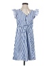 Shein Stripes Blue Casual Dress Size 2 - photo 1