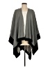 Top It Off 100% Acrylic Gray Poncho One size - photo 1