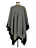 Top It Off 100% Acrylic Gray Poncho One size - photo 2