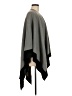 Top It Off 100% Acrylic Gray Poncho One size - photo 4