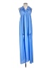 Saylor 100% Polyester Solid Blue Casual Dress Size S - photo 1