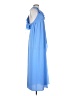 Saylor 100% Polyester Solid Blue Casual Dress Size S - photo 4