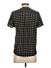 Ann Taylor 100% Polyester Polka Dots Black Short Sleeve Blouse Size XS - photo 2