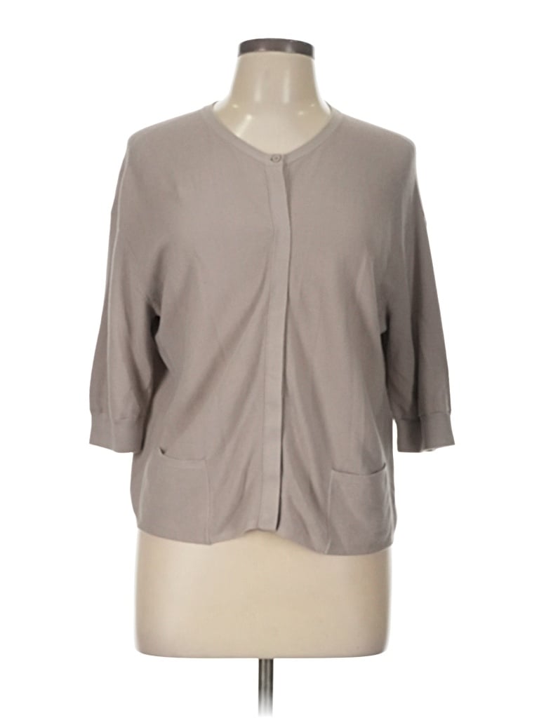 Pre-owned Akris Cardigan Sweater In Tan
