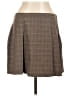 MNG Plaid Brown Formal Skirt Size 10 - photo 1