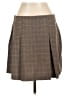 MNG Plaid Brown Formal Skirt Size 10 - photo 2