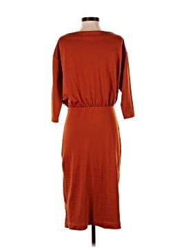 strapless open back dress Red & Orange Dhoti Style Hand Embellished Kaftan Style Dress