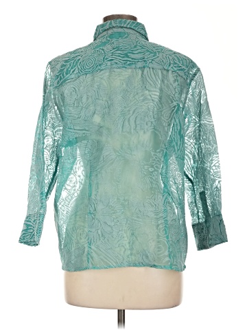 Christopher & Banks 3/4 Sleeve Button-Down Shirt (view 2)