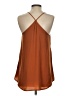 Banana Republic 100% Polyester Orange Sleeveless Blouse Size XS - photo 2