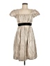 I.N. Studio Metallic Gold Tan Cocktail Dress Size 6 - photo 1