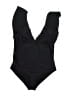 Assorted Brands Solid Black One Piece Swimsuit Size L - photo 1