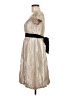 I.N. Studio Metallic Gold Tan Cocktail Dress Size 6 - photo 5