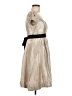 I.N. Studio Metallic Gold Tan Cocktail Dress Size 6 - photo 4