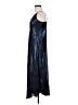 ALLSAINTS 100% Polyester Metallic Blue Cocktail Dress Size M - photo 5