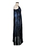 ALLSAINTS 100% Polyester Metallic Blue Cocktail Dress Size M - photo 4