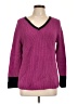 Talbots Color Block Purple Pullover Sweater Size L (petite) - photo 1